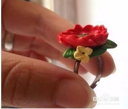 軟陶做花朵戒指的方法