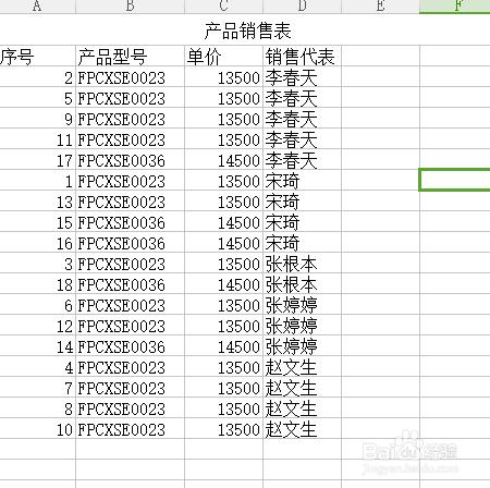 EXCEL如何運用排序功能處理資料