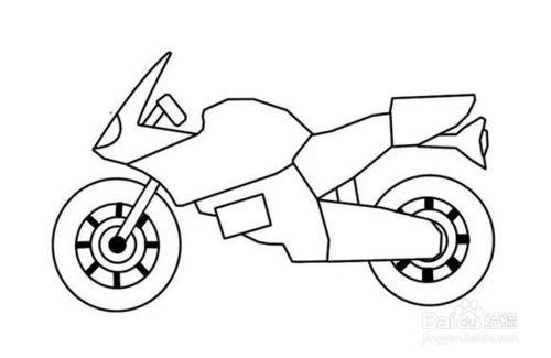如何畫摩托車