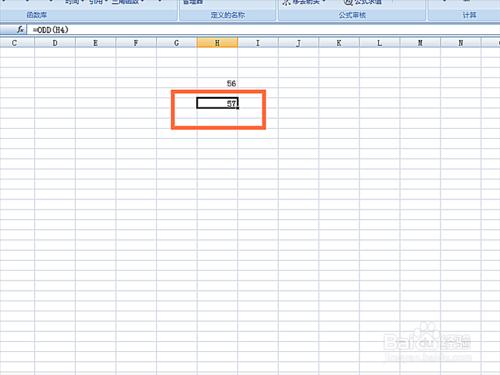 如何在EXCEL表格中使用ODD函式
