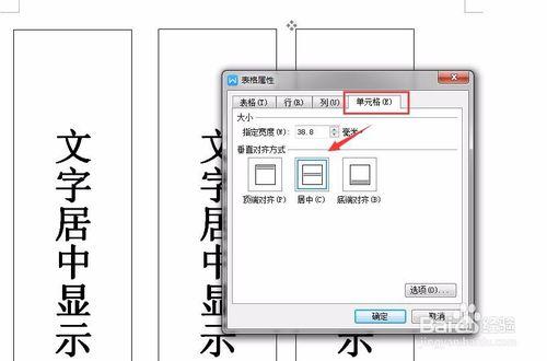 word文件中-文字居中顯示設定