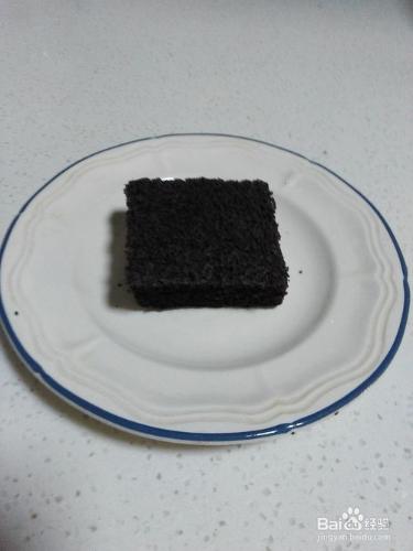 黑米蛋糕，蒸出來也很好吃