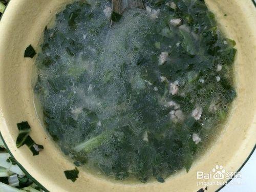 白菜肉沬湯怎麼做？