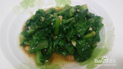 綠色蔬菜之-蠔油萵筍葉
