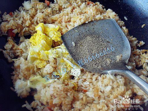 黑胡椒雞蛋炒飯 三色蛋炒飯