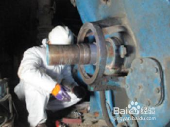 真空泵軸磨損線上修復施工方法