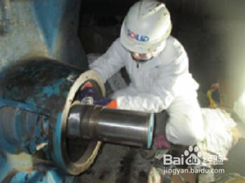 真空泵軸磨損線上修復施工方法