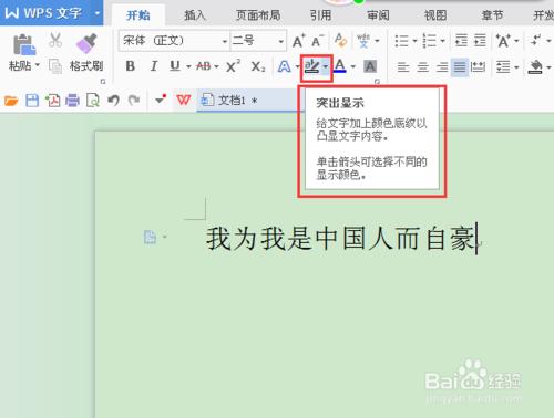 WPS文字如何使部分內容凸顯出來