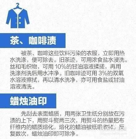 如何巧妙洗掉衣服上的各種汙漬？