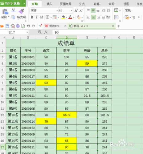 WPS表格如何一次刪除多個單元格內容