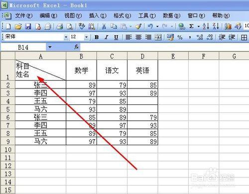 Excel單元格新增斜線表頭的方法