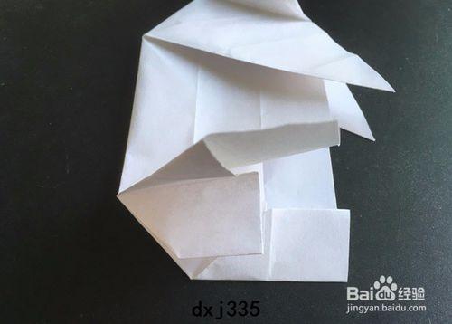 簡單小白兔燈籠摺紙製作圖解教程