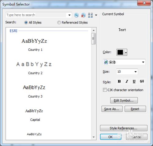 ArcGIS10.2中文字的輸入