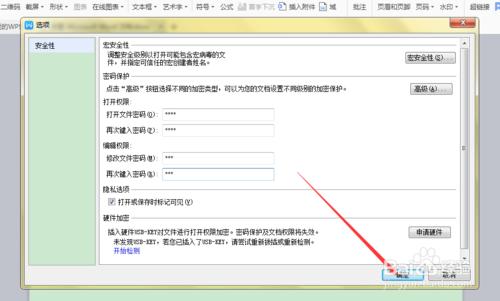 WPS中如何實現word文件加密功能