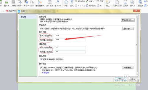 WPS中如何實現word文件加密功能