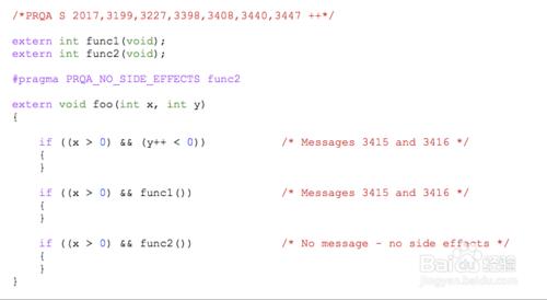 MISRA C Rule­13.2 0400 0403 Rule­13.5 3415