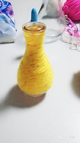 如何用毛線做出漂亮的毛線花瓶