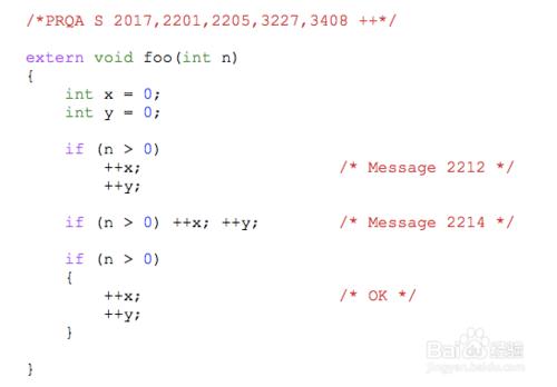 MISRA C Rule 15.6 2212 15.7 2004 17.7 3200