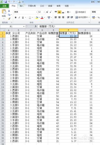 2010版EXCEL中如何分類彙總