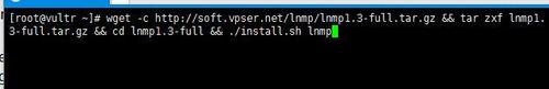 vultr vps 登陸並下載安裝lnmp