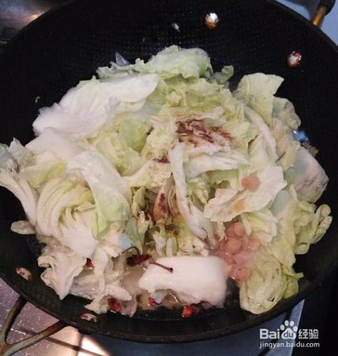 白菜燉凍豆腐的製作方法