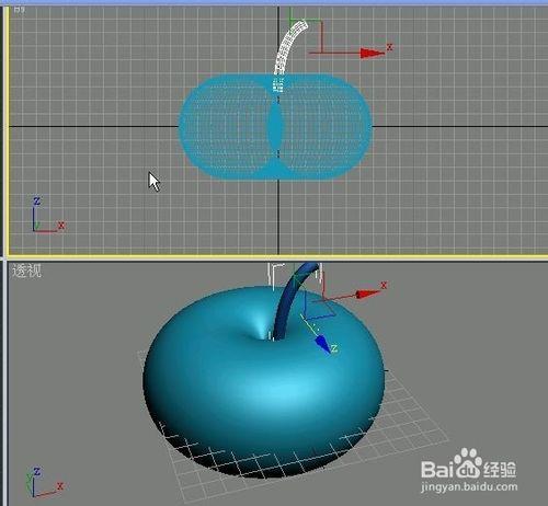 用圓環製作青蘋果模型