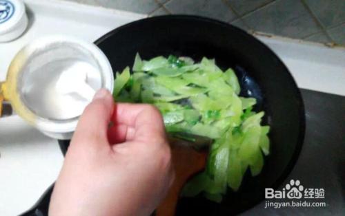 青菜炒萵筍的做法