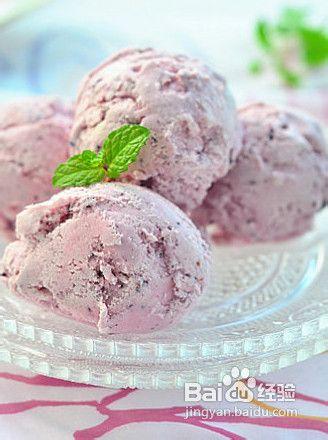 藍莓酸奶冰激凌的做法