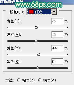 怎樣用PS調出外國MM藝術照片的紅黃暖色調