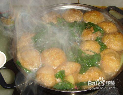 油麵筋灌肉蔬菜湯的做法