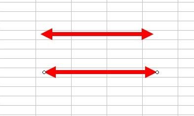 EXCEL中十字雙箭頭的繪製方法