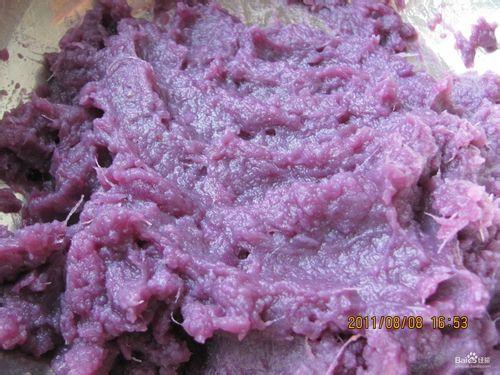 外焦裡嫩的紫薯餅