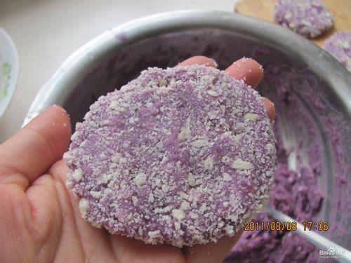 外焦裡嫩的紫薯餅