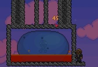 《terraria》用岩漿虐史萊姆國王的方法