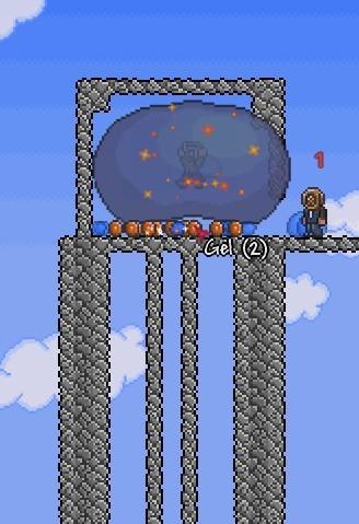 《terraria》用岩漿虐史萊姆國王的方法