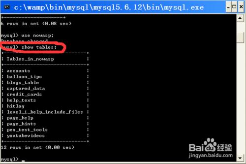 如何在mysql控制檯中檢視資料庫表