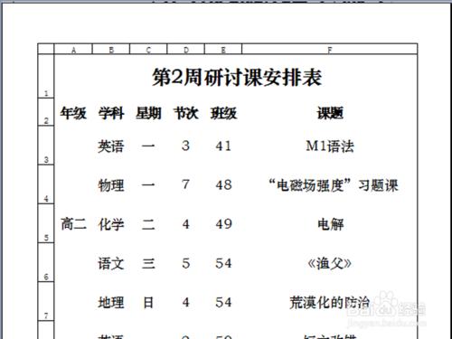 電子表格列印資料沒有網格線怎麼辦