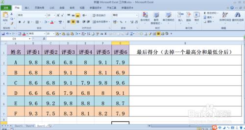 excel中的評分函式——TRIMMEAN函式