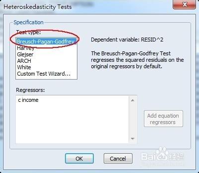 Eviews中如何檢測異方差性的存在
