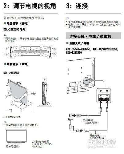 【說明書】索尼（SONY)KDL-32EX550液晶電視