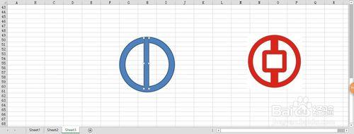 excel圖形形狀之如何繪製銀行標誌