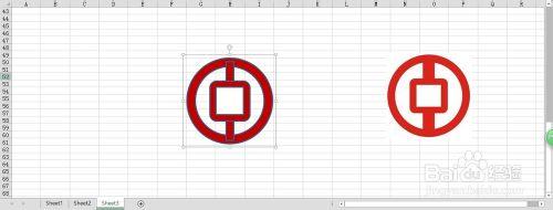 excel圖形形狀之如何繪製銀行標誌
