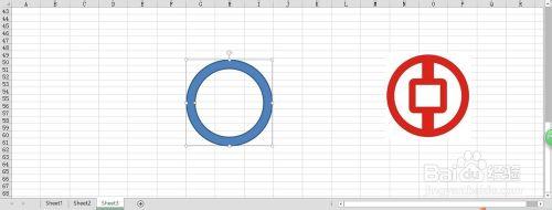 excel圖形形狀之如何繪製銀行標誌