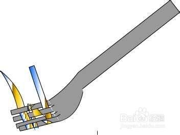 利用叉子做小花