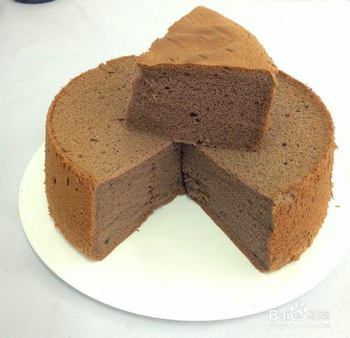 巧克力戚風蛋糕的做法 海綿蛋糕 烤箱烤蛋糕