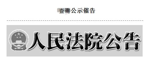 怎樣查詢中國法院網公示催告