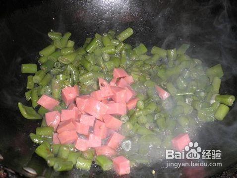 芽菜火腿四季豆的做法