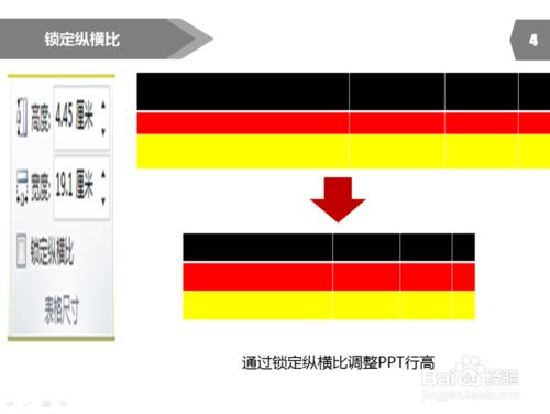 PPT製作教程：[28]PPT表格行高調整