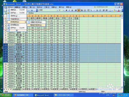 Excel電子表格中如何自由列印檔案內容