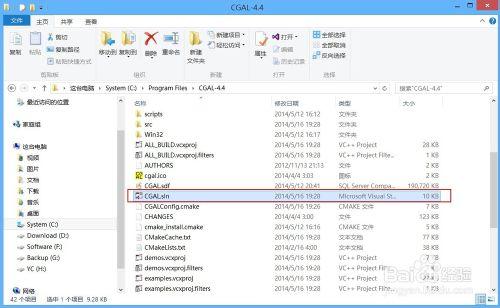 win8.1+vs2013下安裝CGAL（含qt、boost、cmake)